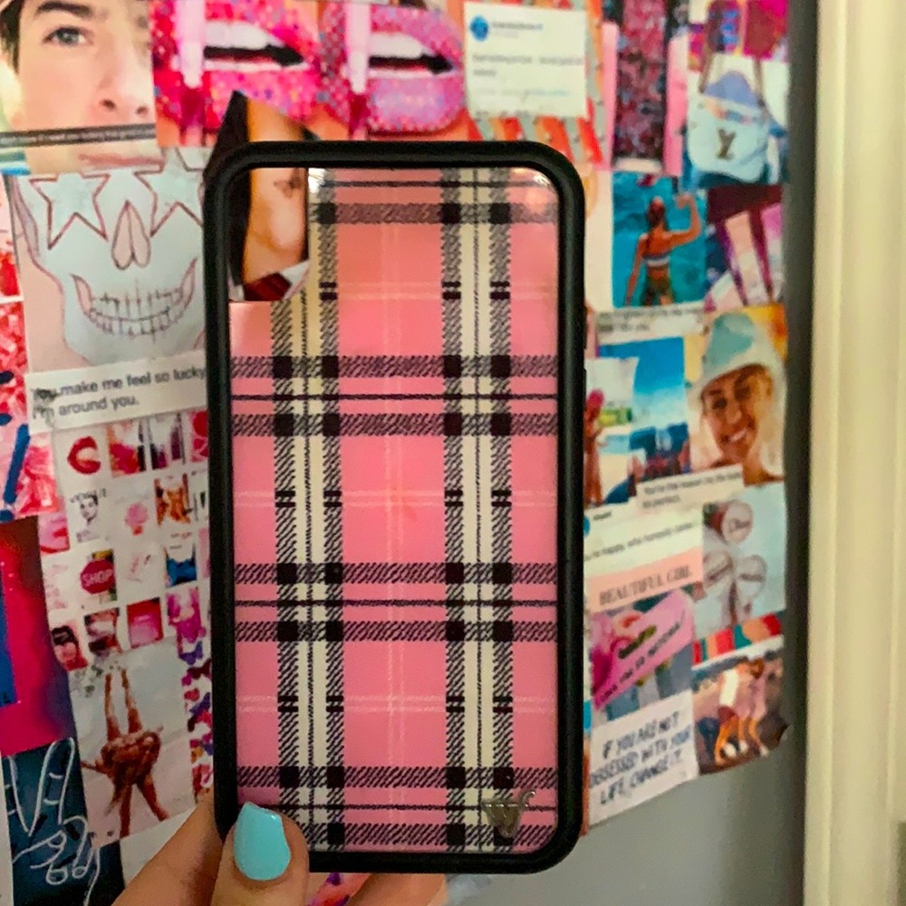 WILDFLOWER XR PHONE CASE PINK PLAID